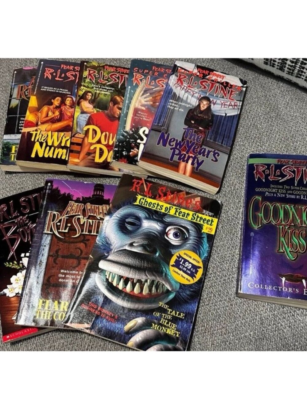 Vintage R.L. Stine Fear street paperback books. Bundle only